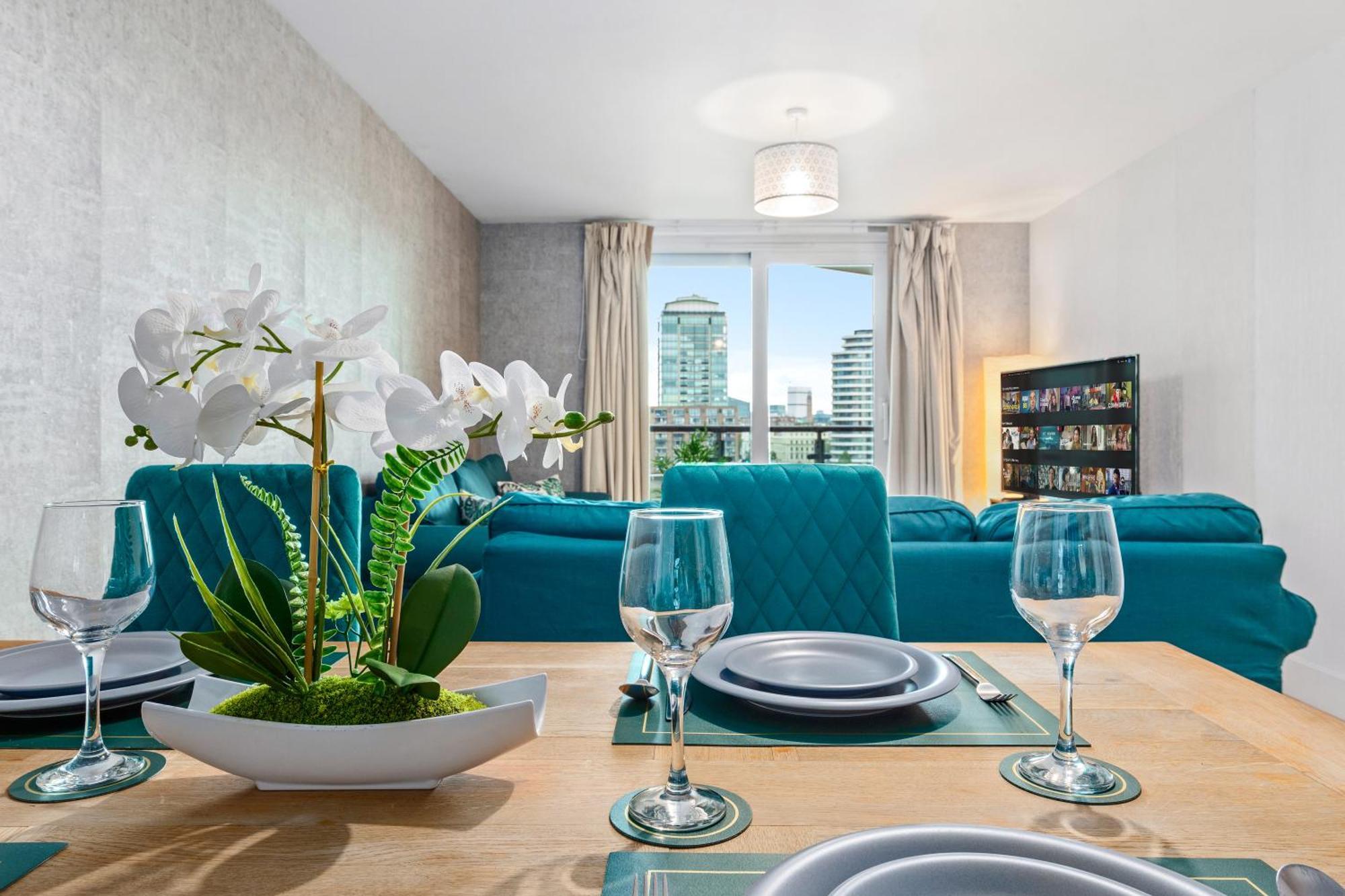 Appartement St, George Wharf Vauxhall Bridge Large 2bedrooms With River View Panoramic Balcony