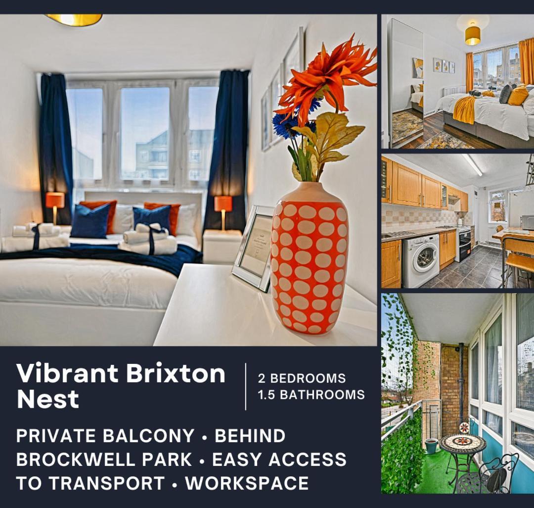 Apartment Chic 2-bed Flat With Workspace, Balcony, Parking London