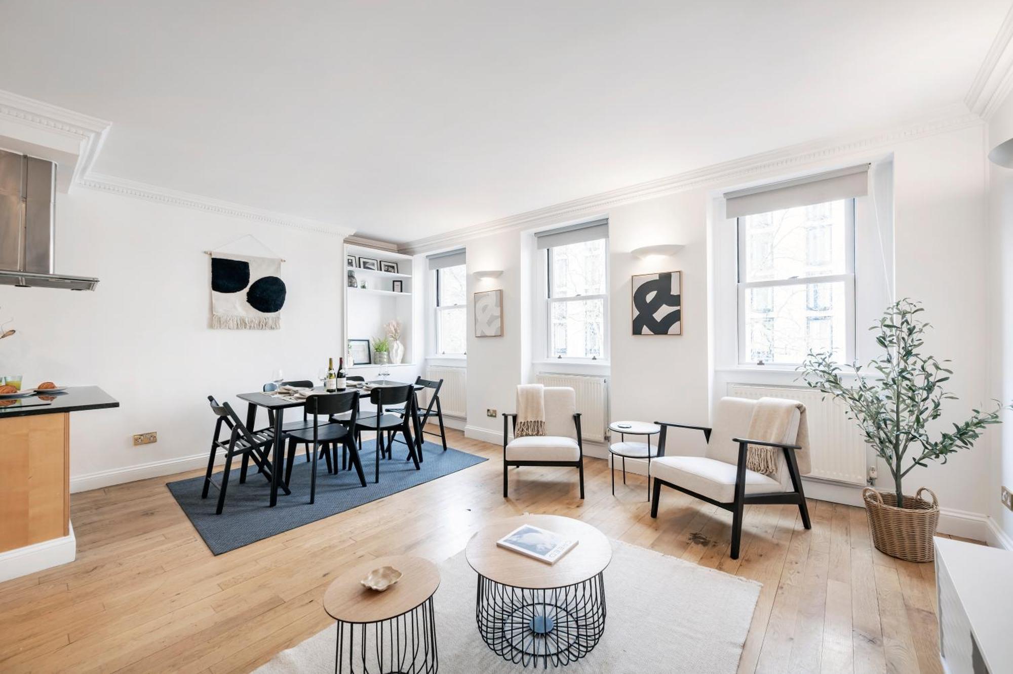 Leilighet 2 Bedr, 3 Beds, 1 Bath Thames, Trafalgar Sq