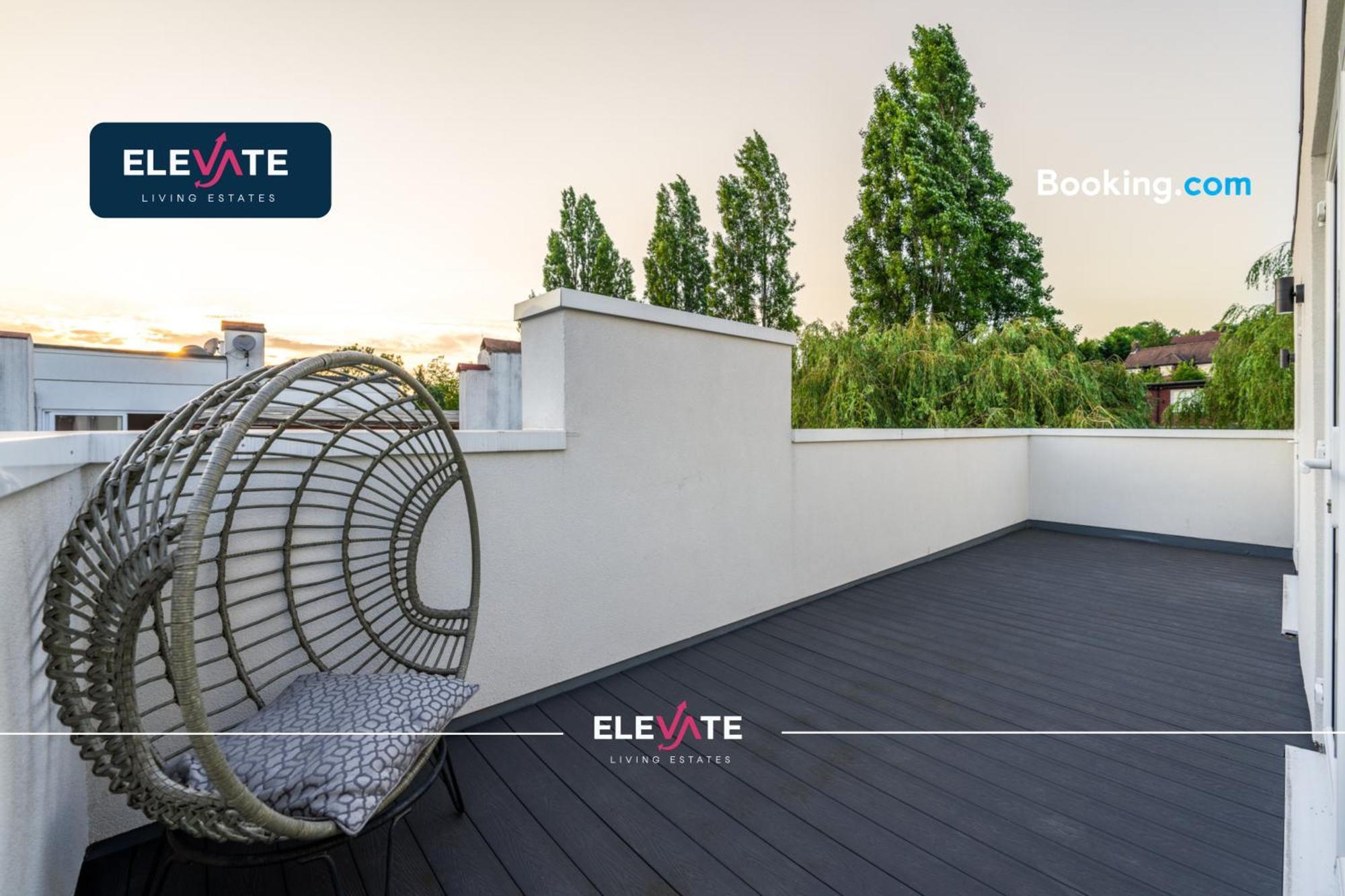 Premium Deals L Last-minute Escape L Wembley Stadium Location, Free Parking, Sleeps 8 L Elevate Living Estates Short Lets & Serviced Wembley Apartment *