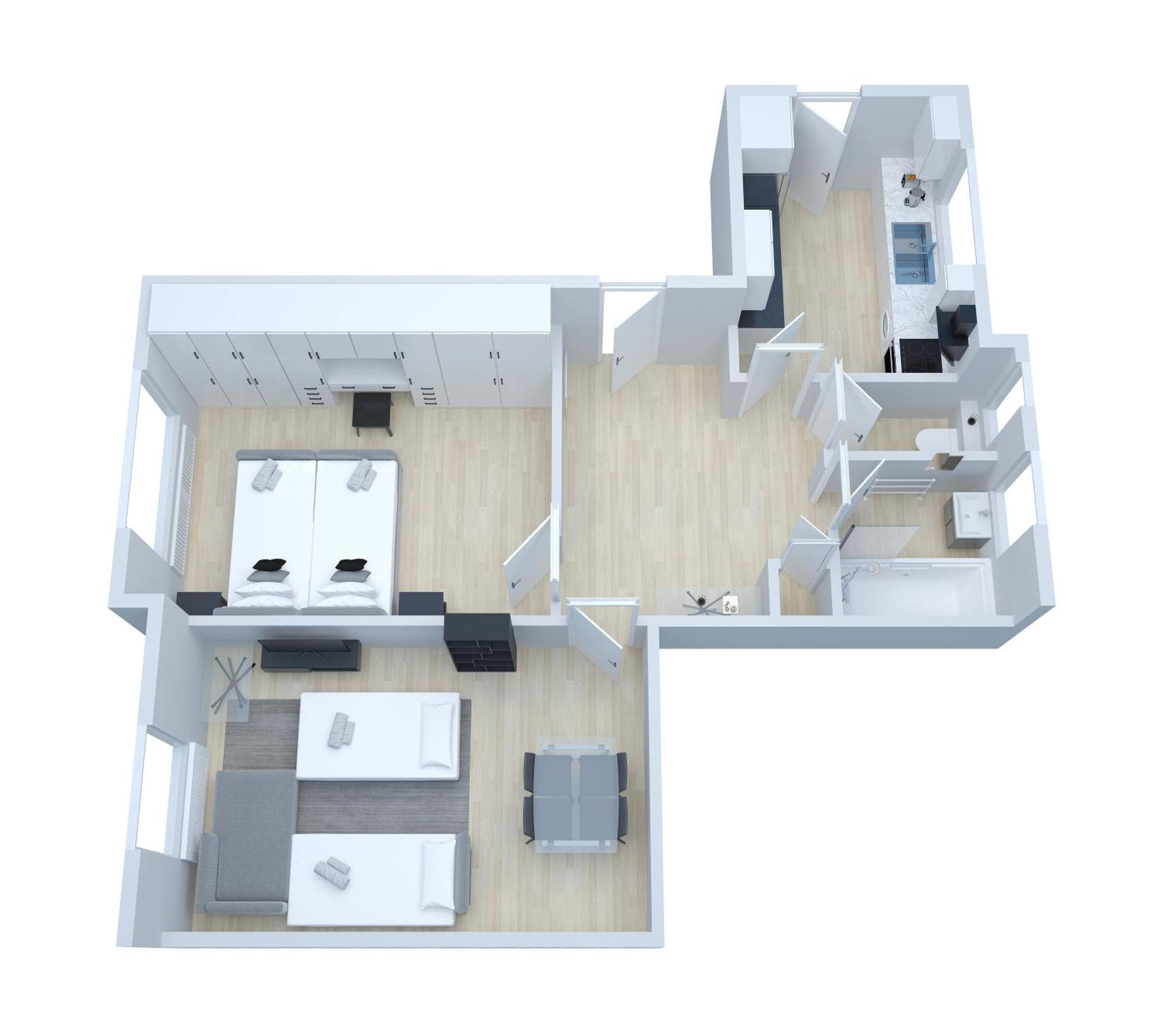 Cozy And Spacious Full Size Flat Apartment