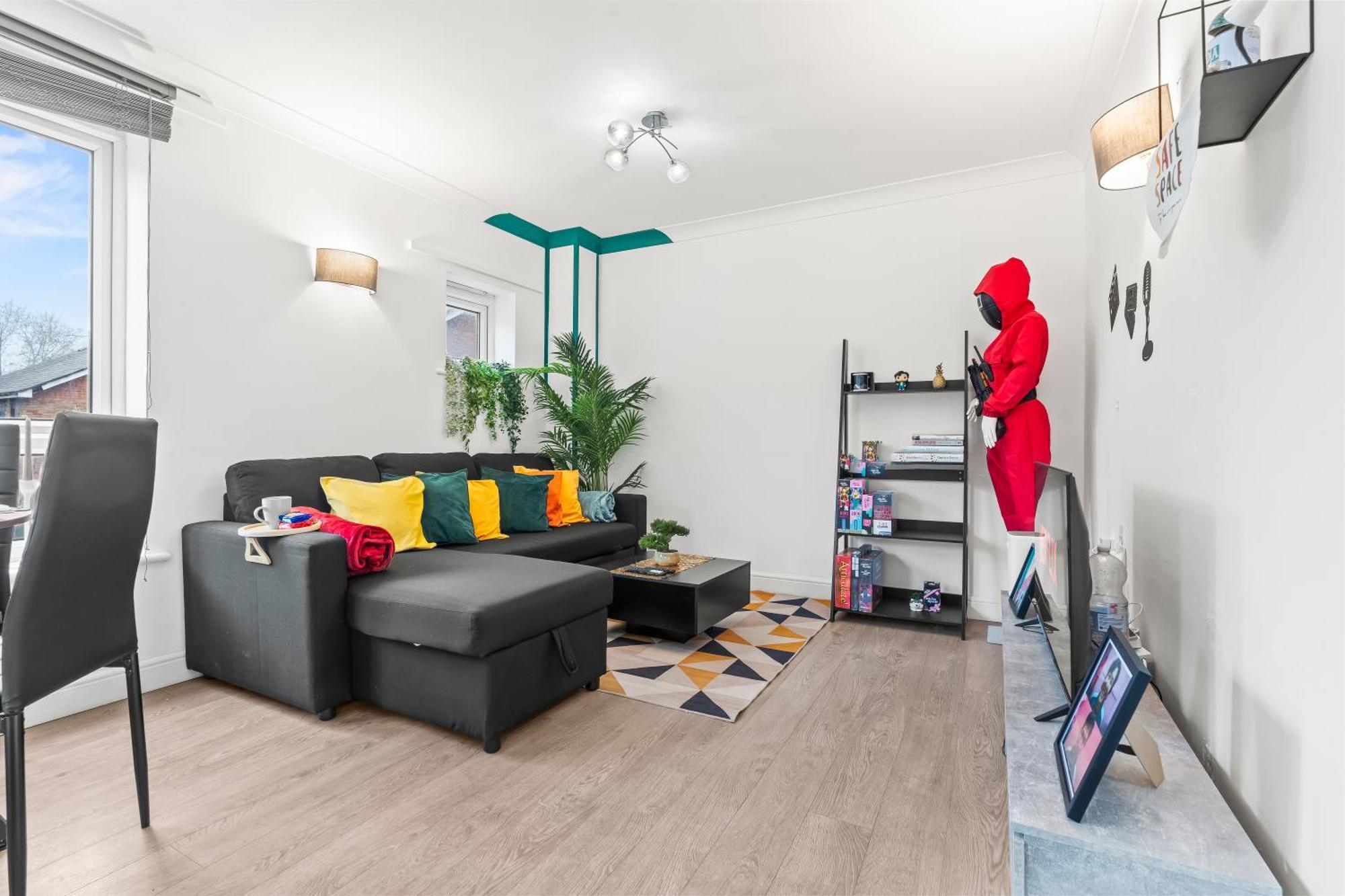 Cosy 3bed- Sleeps 6 - 02 Arena Canary Wharf Station- Perfect For Contractors, Families And Groups Ferienhaus