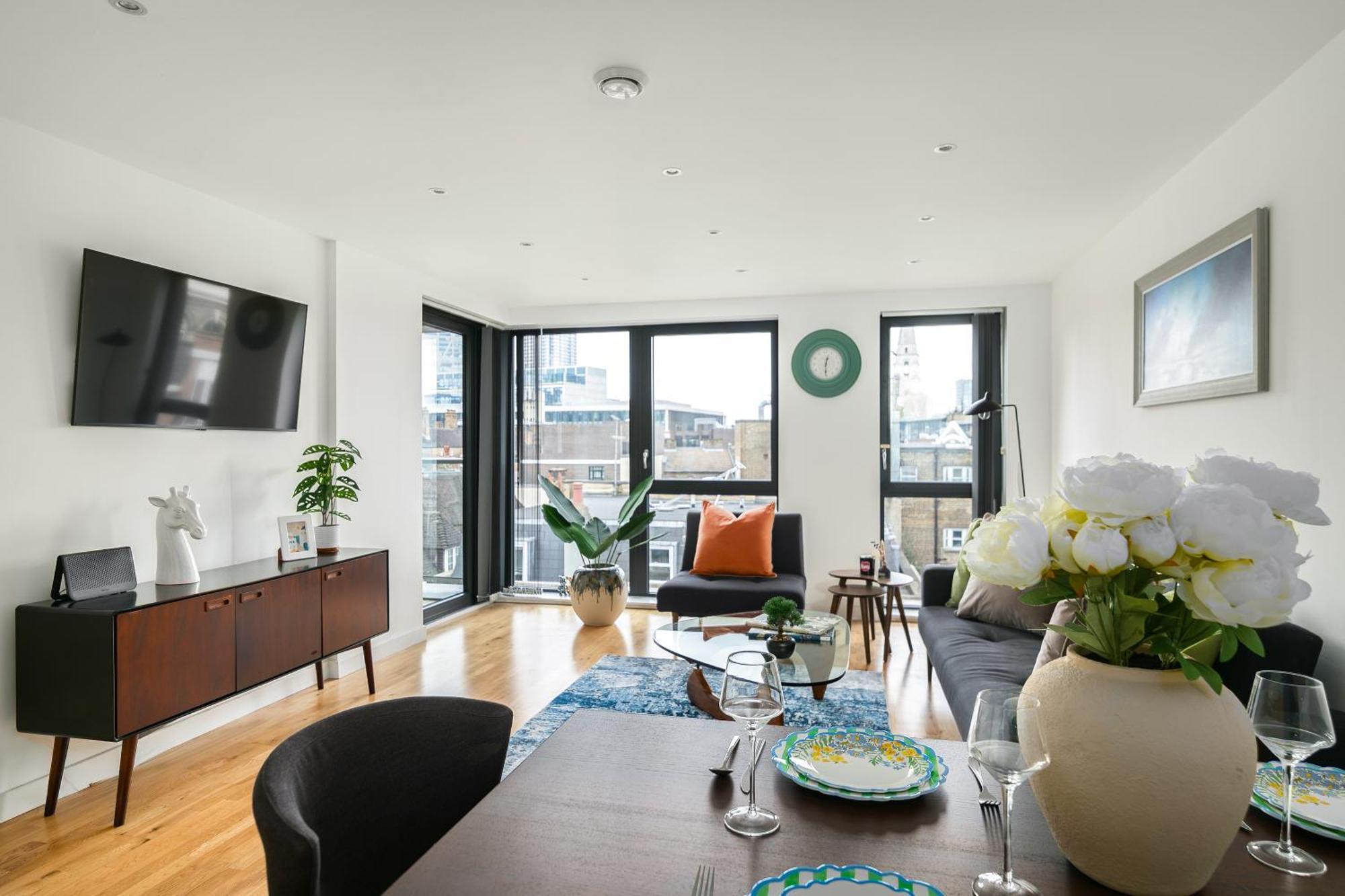 Leilighet City Of London 2Br Penthouse With Stunning Terrace Views