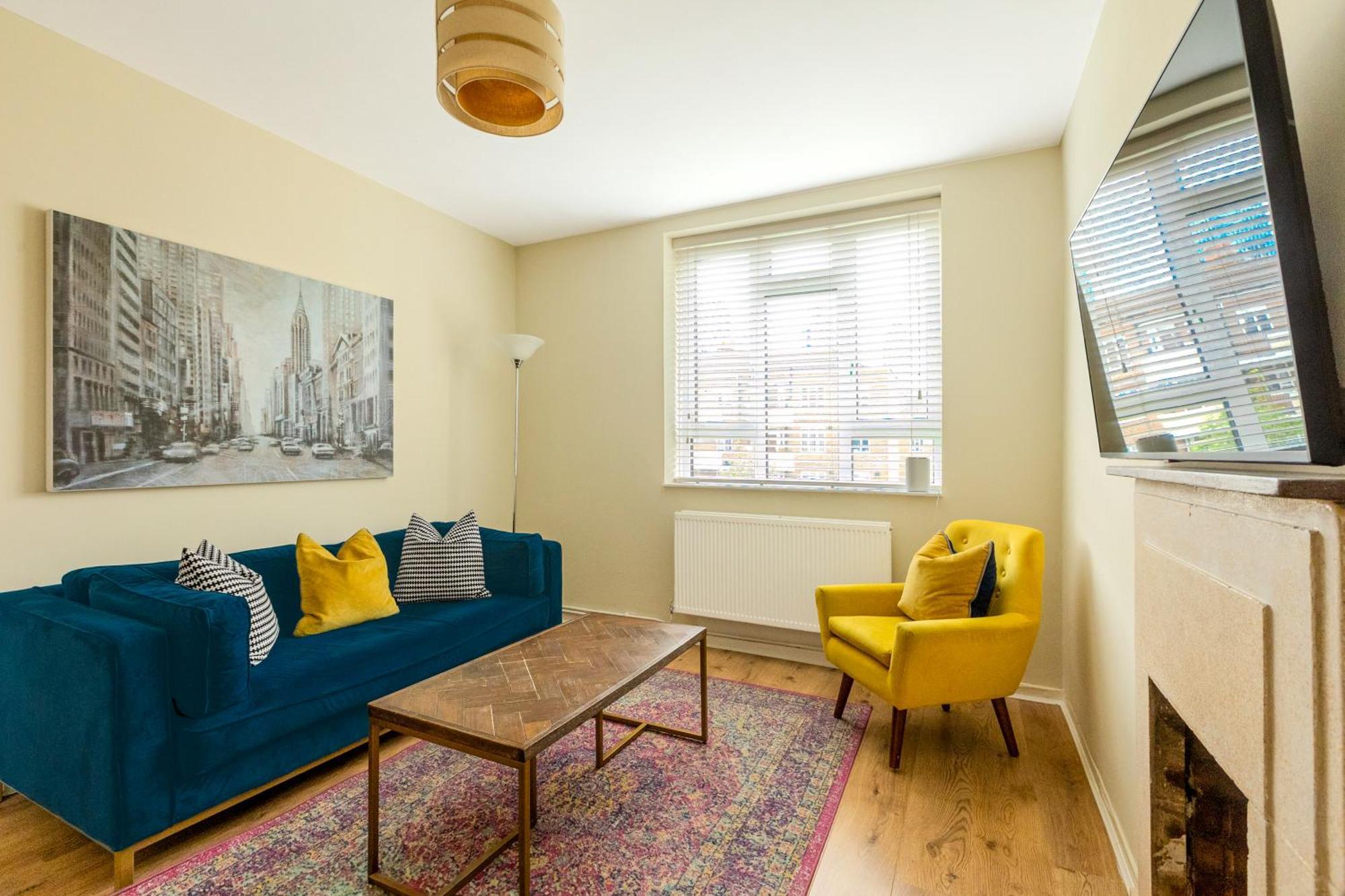 Bright Modern 1 Bedroom Flat, 5 Min To Vauxhall St Appartement