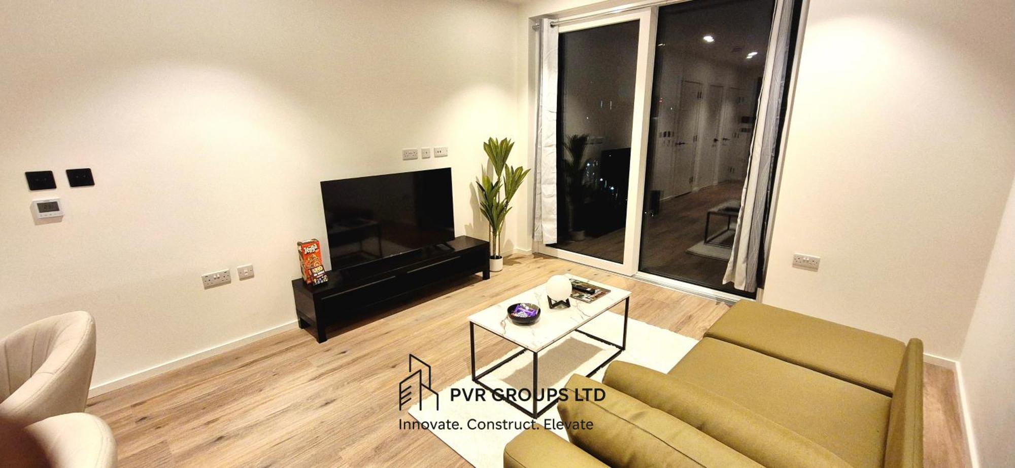 Canary Wharf Stay Modern 1Br Fast Wifi & Balcony Views London