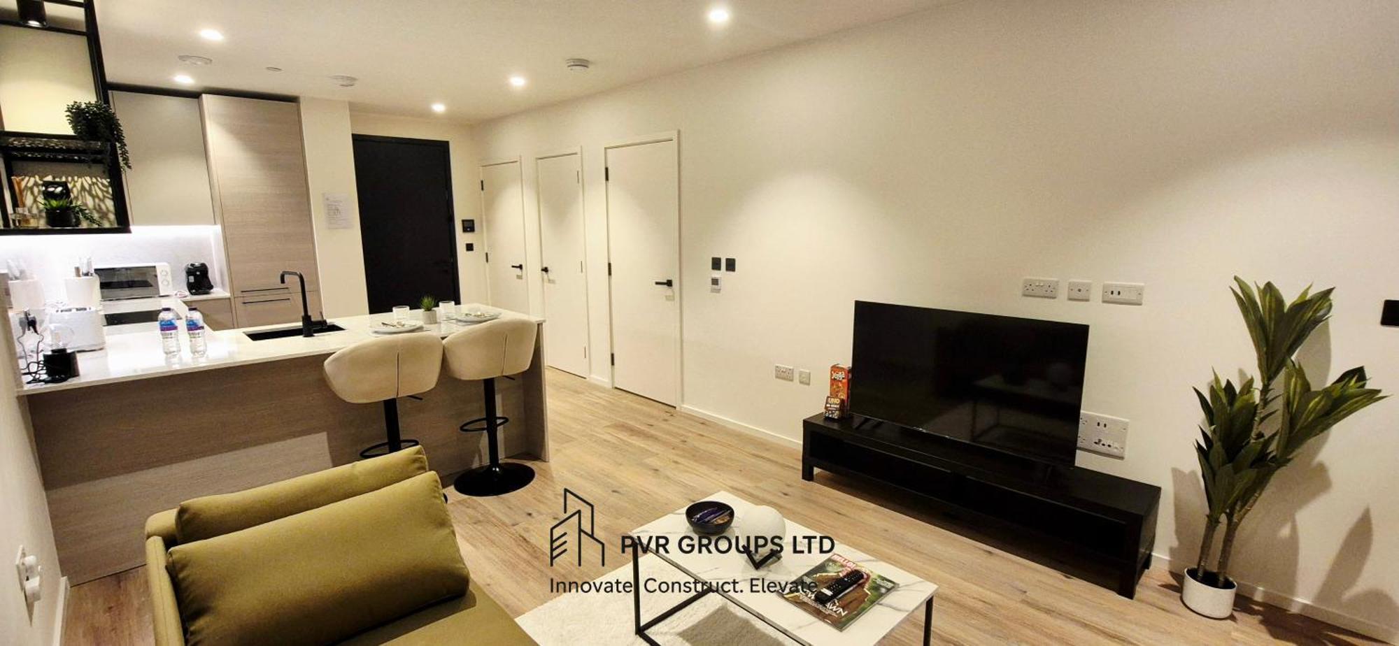 Canary Wharf Stay Modern 1Br Fast Wifi & Balcony Views Apartment