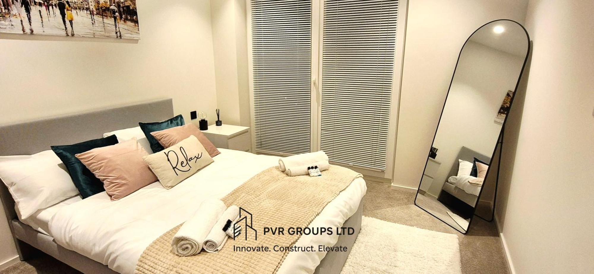 Apartment Canary Wharf Stay Modern 1Br Fast Wifi & Balcony Views *