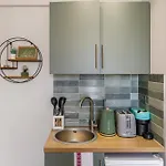 Urban Green Oasis Modern Minimalist Studio