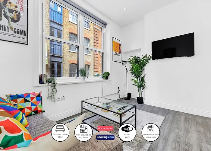 High Spec Two-Bedroom Apartment Short Term Rental & Flexible Renting Shoreditch With Free Wifi