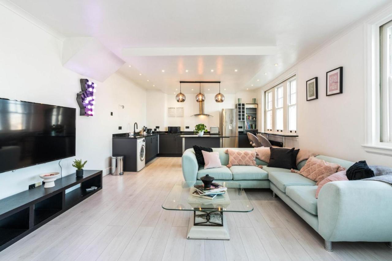 Stunning 3bd Riverside Flat Communal Roof Terrace Apartamento