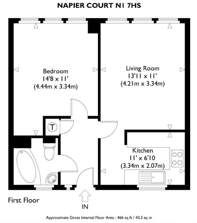 1 Bedroom Flat Close To With Free Parking Arrangement Leilighet London
