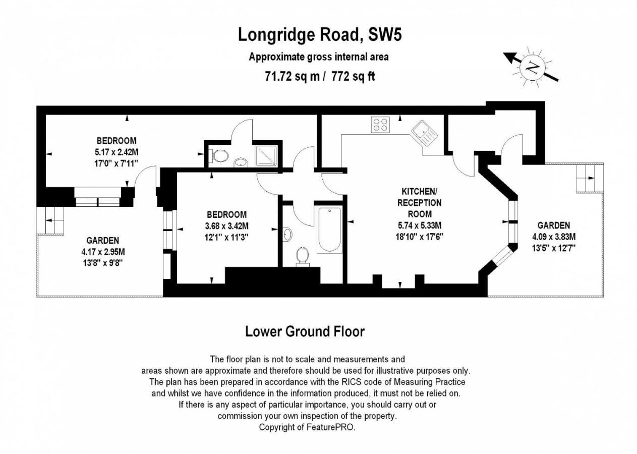 Appartement Spacious & Cosy 2 Bedroom 2 Sofa-beds With Private Entrance And Back Patio, 3 Min Walk To Earl's Court Station Londen