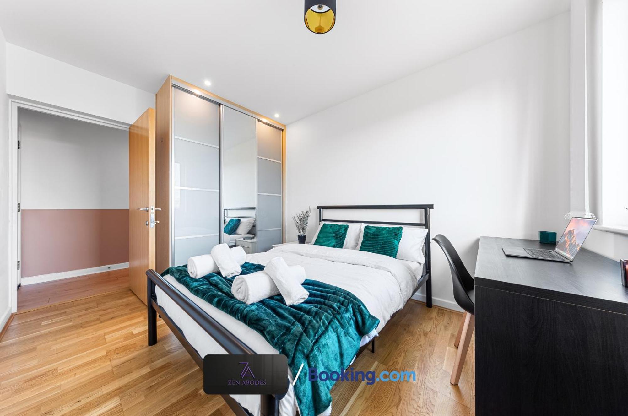 Leilighet Two Bedroom Flat By Zen Abodes Short Lets & Serviced With Free Wifi & Tv Close To Old St