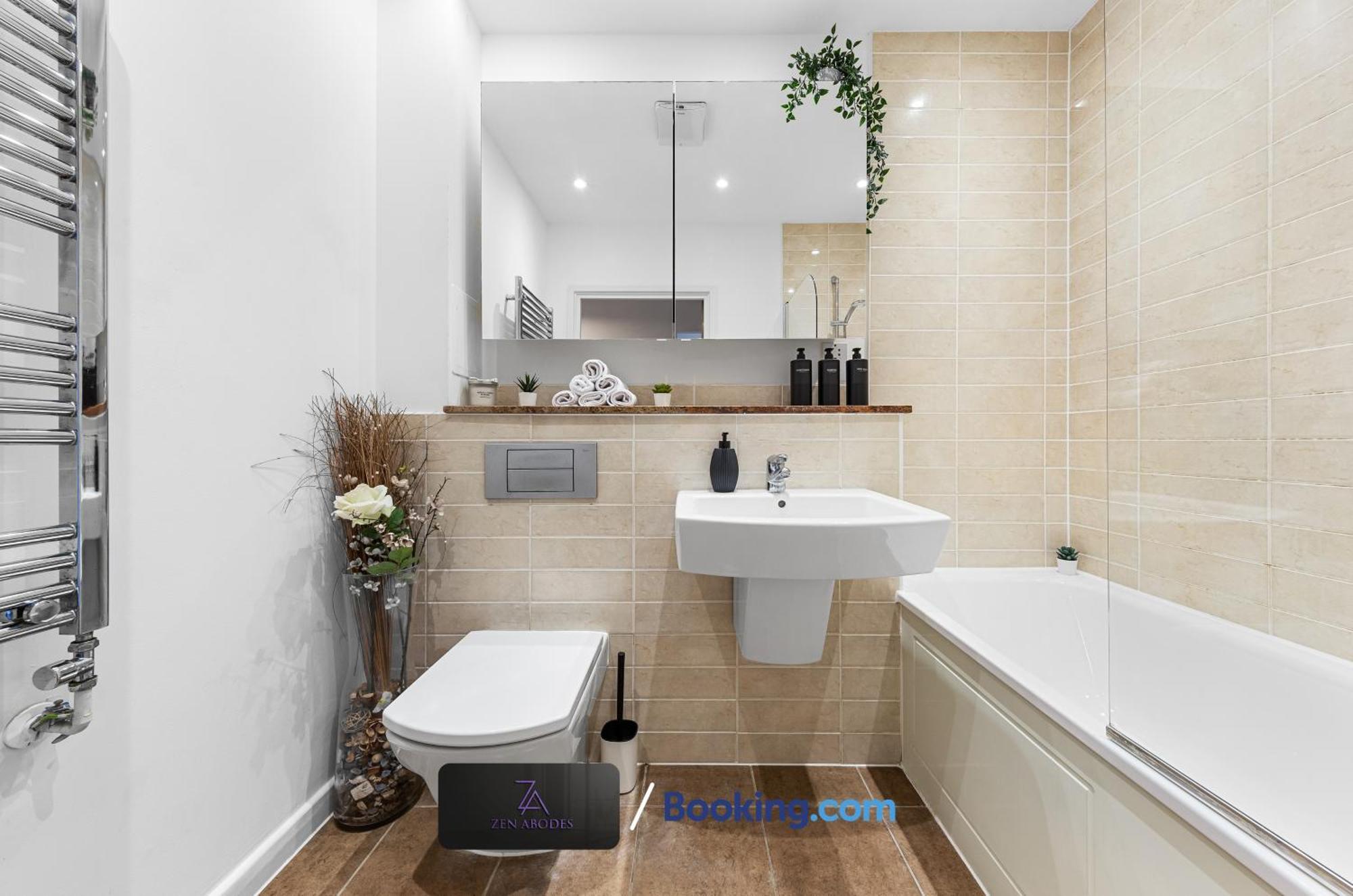 Two Bedroom Flat By Zen Abodes Short Lets & Serviced With Free Wifi & Tv Close To Old St London