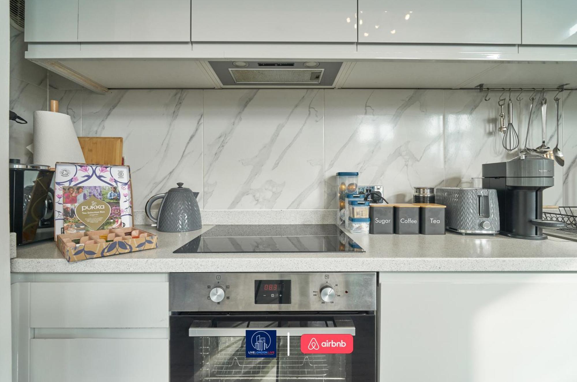 Appartement Last-minute Escape L Sleeps Up To 4 Guests L One-bedroom With King Bed And High Ceilings Near Camden By Live Short Lets & Serviced *