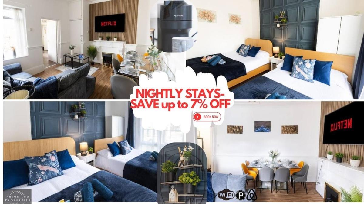 Luxury 4beds West London-mobilerateoffers-zone1-family-tourist-weekly-wifi-sleeps7-netflix! London