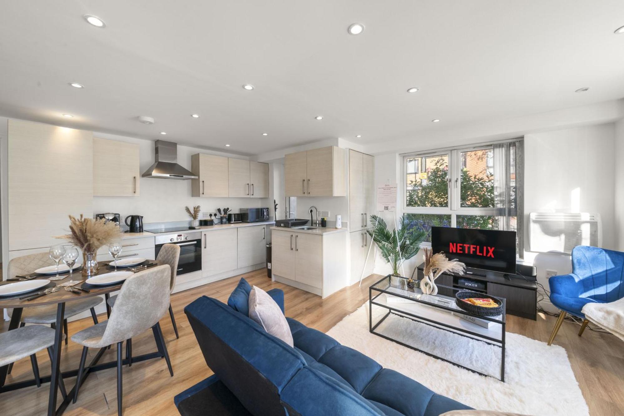 2 Bdr, Wembley Stadium, Parking, Family Friendly Leilighet London