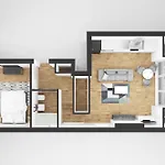 Beautiful One Bedroom Flat With Private Balcony
