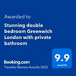 Stunning Double Bedroom Greenwich London With Private Bathroom