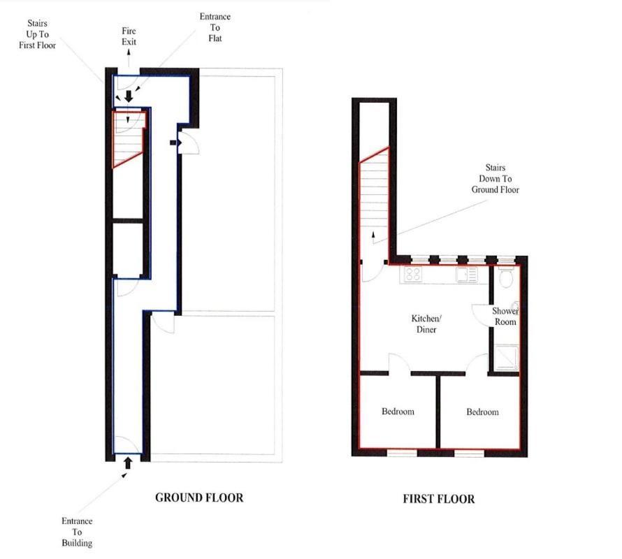 Super Studio With Two Bedrooms - Five Minutes From The Station! Leilighet