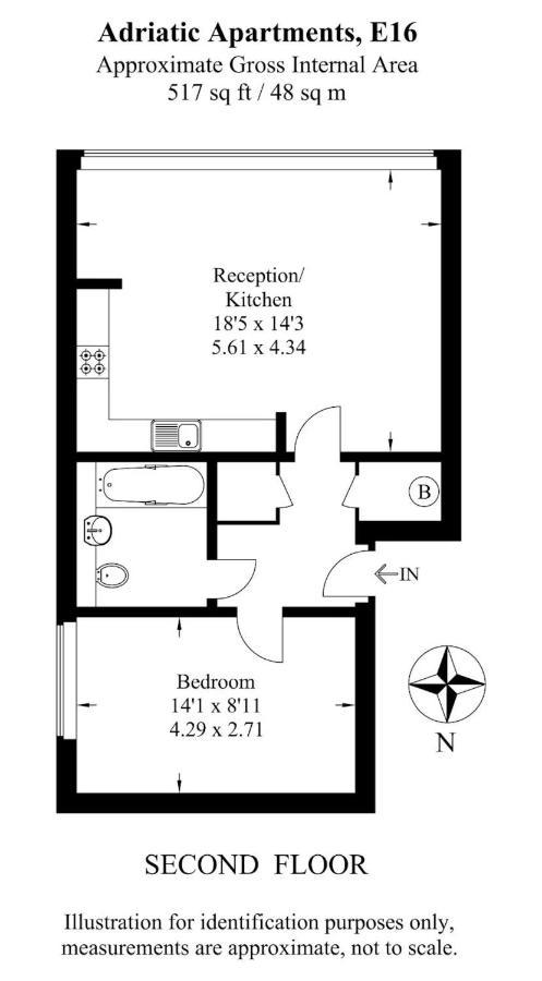 1 Bedroom With Dock Views In E16 Apartment
