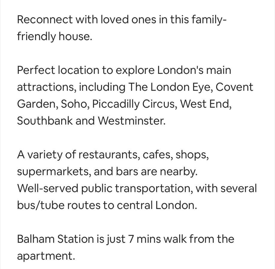 3 Bed On Balham High Road Apartment
