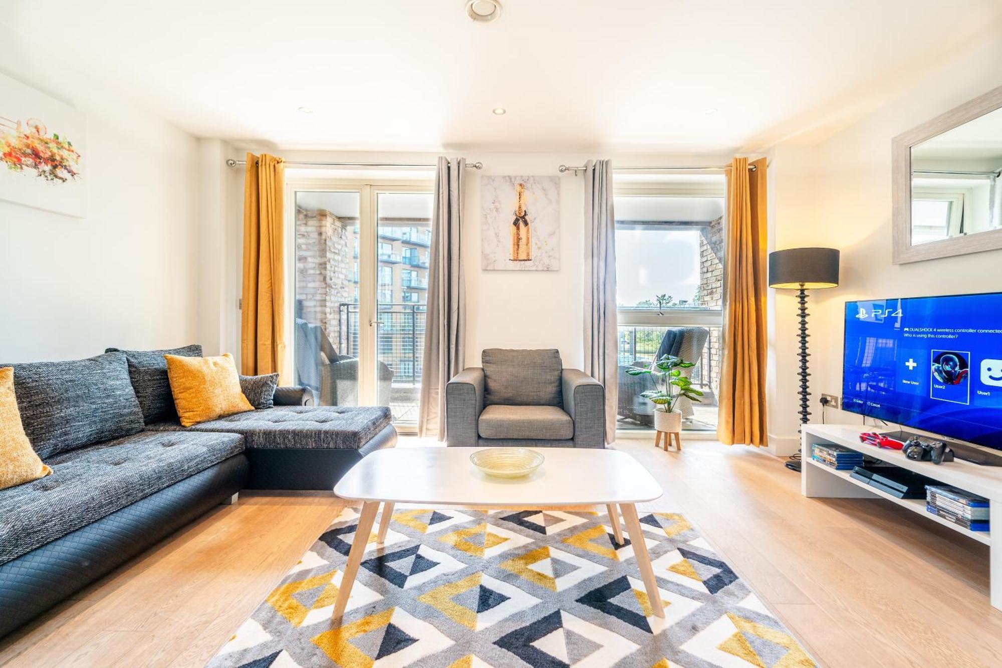 Leilighet Luxury Greenwich 2bed 2bath - Sleep 6 Guest- 1 Min From Station - Close To Greenwich Maritime- Playstation Provided