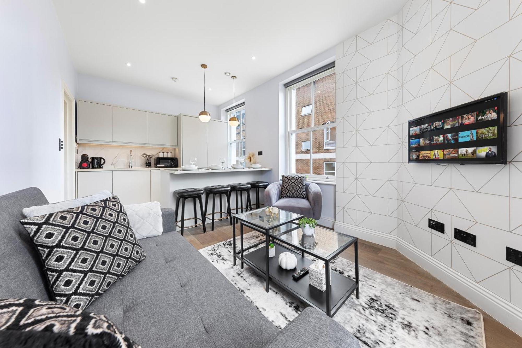 Apartment Stunning 1 Bedroom In Westminster With Ac Sleeps 4 London