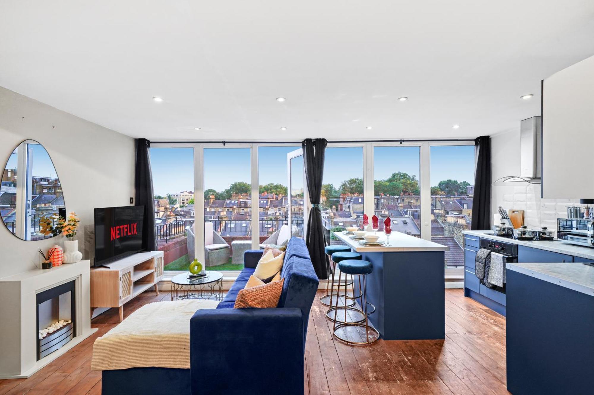 Apartment Beautiful Flat In Fulham - Great Views!- Sleeps 6 *