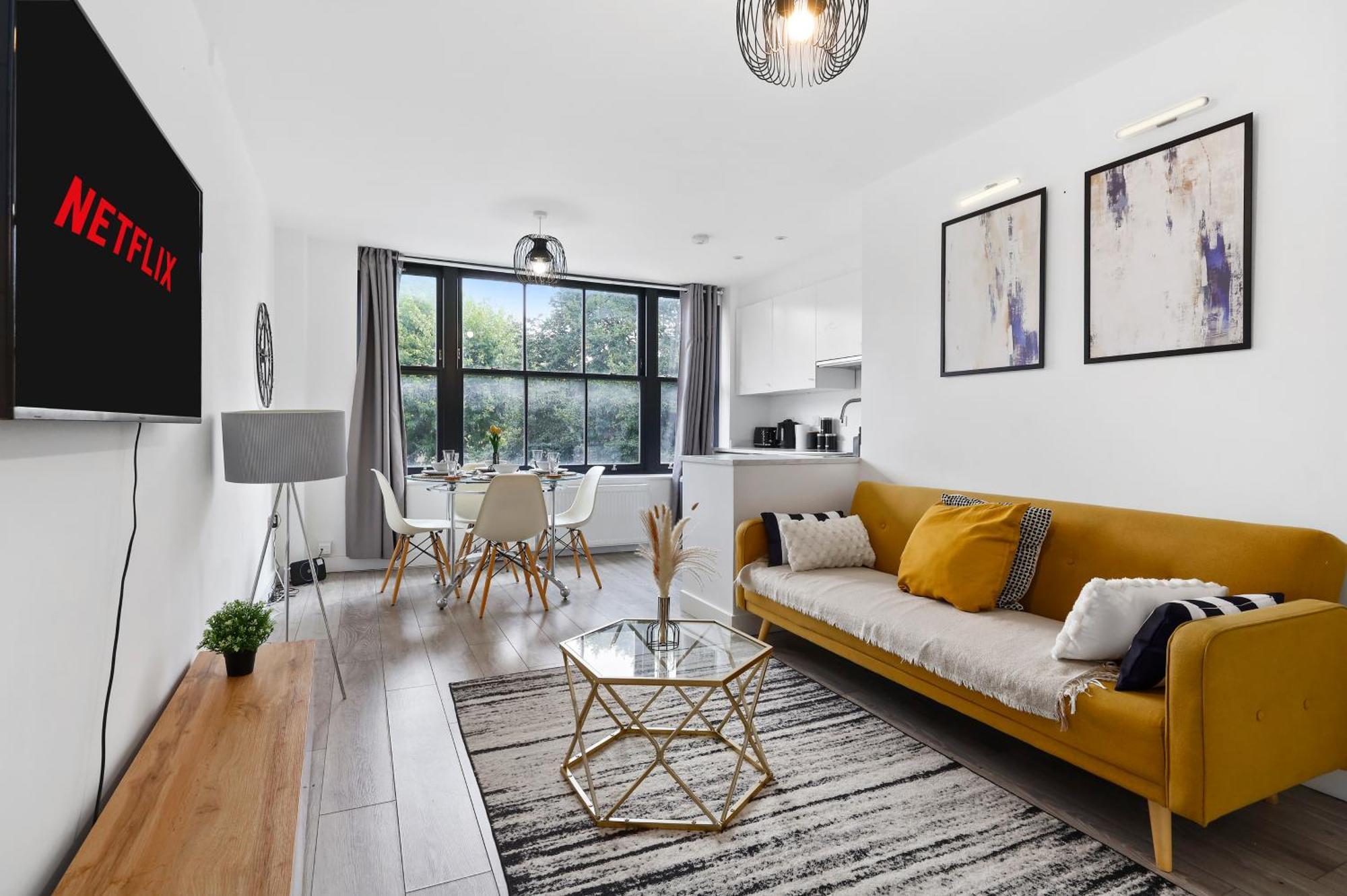Appartement Bright Cosy Greenwich - 3 Bedroom 5 Beds - Free Parking *