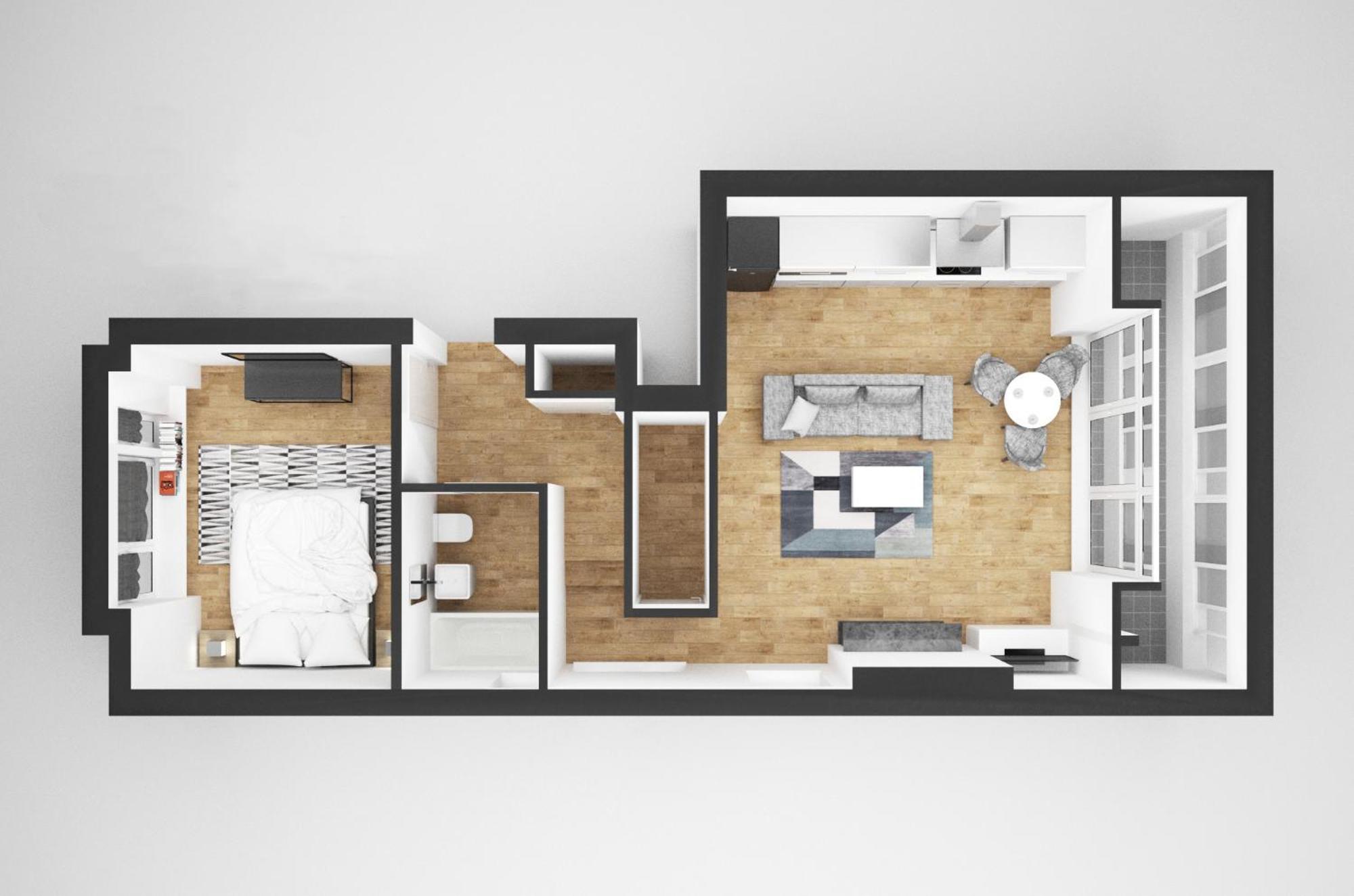 Beautiful One Bedroom Flat With Private Balcony London