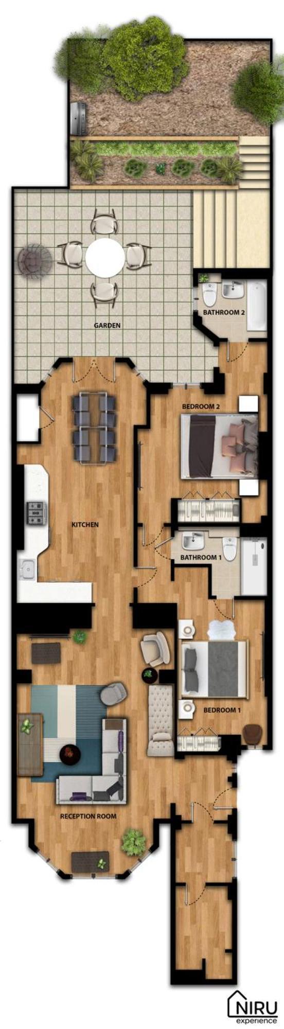 Niru Experience Luxury Boutique Garden 2bd 2ba * Londen
