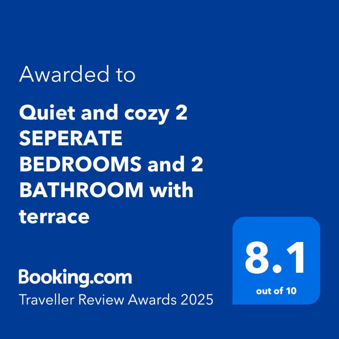 Quiet And Cozy 2 Seperate Bedrooms And 2 Bathroom With Terrace Apartment *