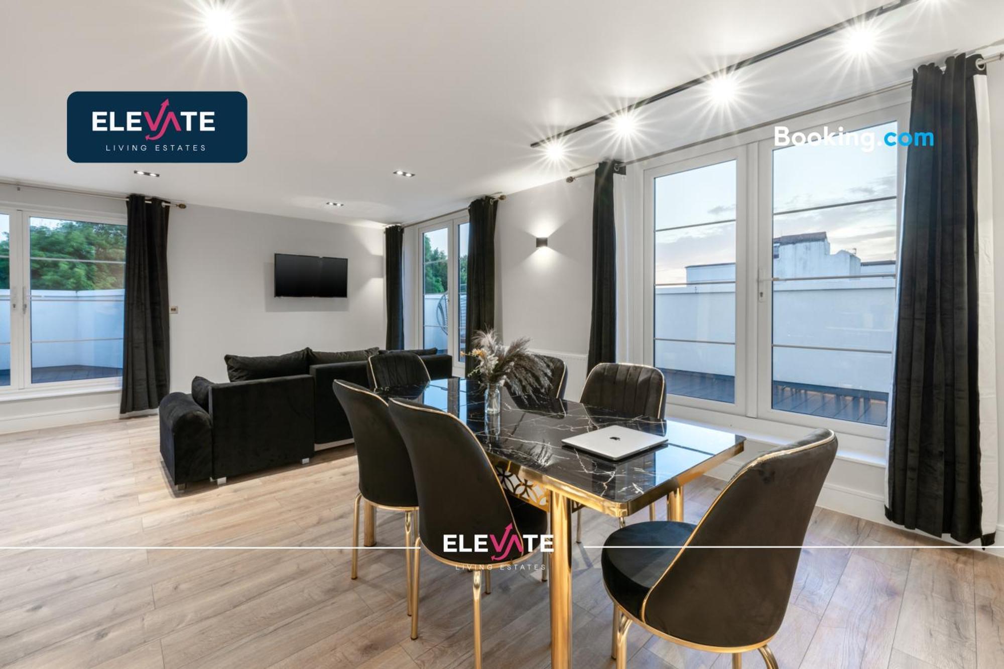 Appartement Premium Deals L Last-Minute Escape L 1 X Super King Bed And 3 Single Beds L Wembley Stadium Location, Free Parking, Sleeps 8 L Elevate Living Estates Short Lets & Serviced Apartments Wembley Londen