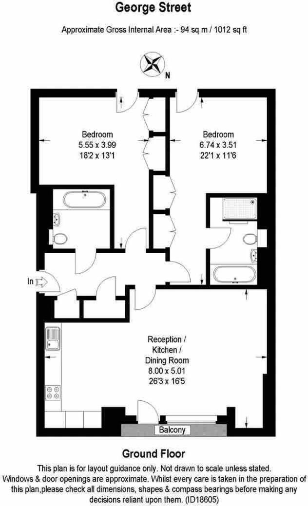 Baker St, Luxury 2 Bed And 2 Bath - Apartment