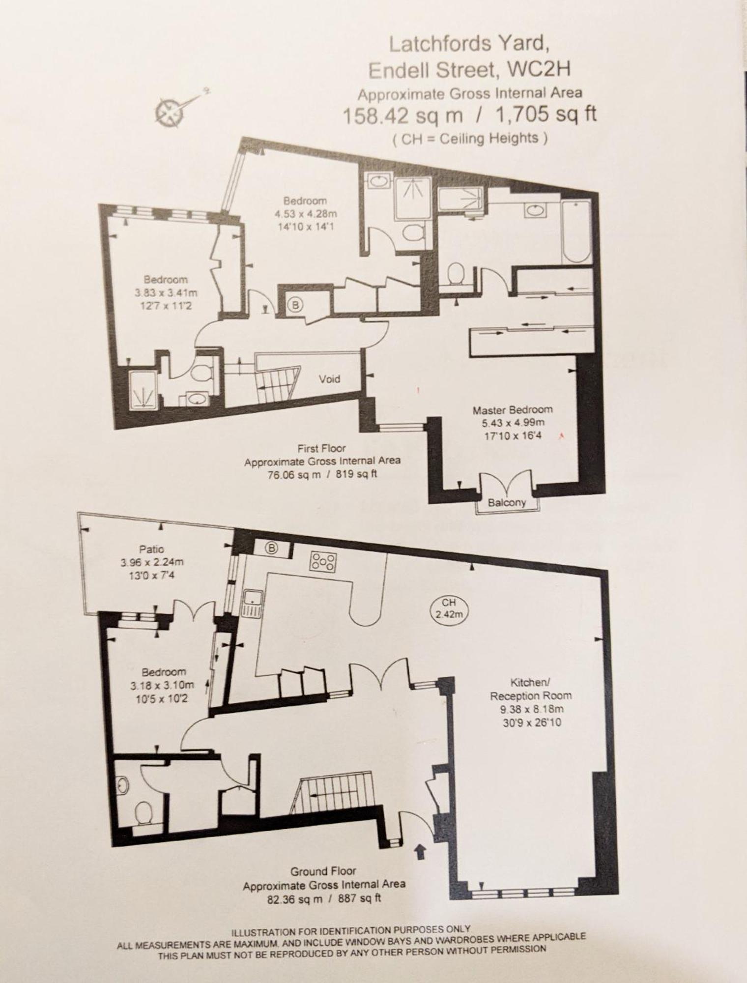 Superb 3 Bedroom Covent Garden House With 3 Ensuite Bathrooms * London