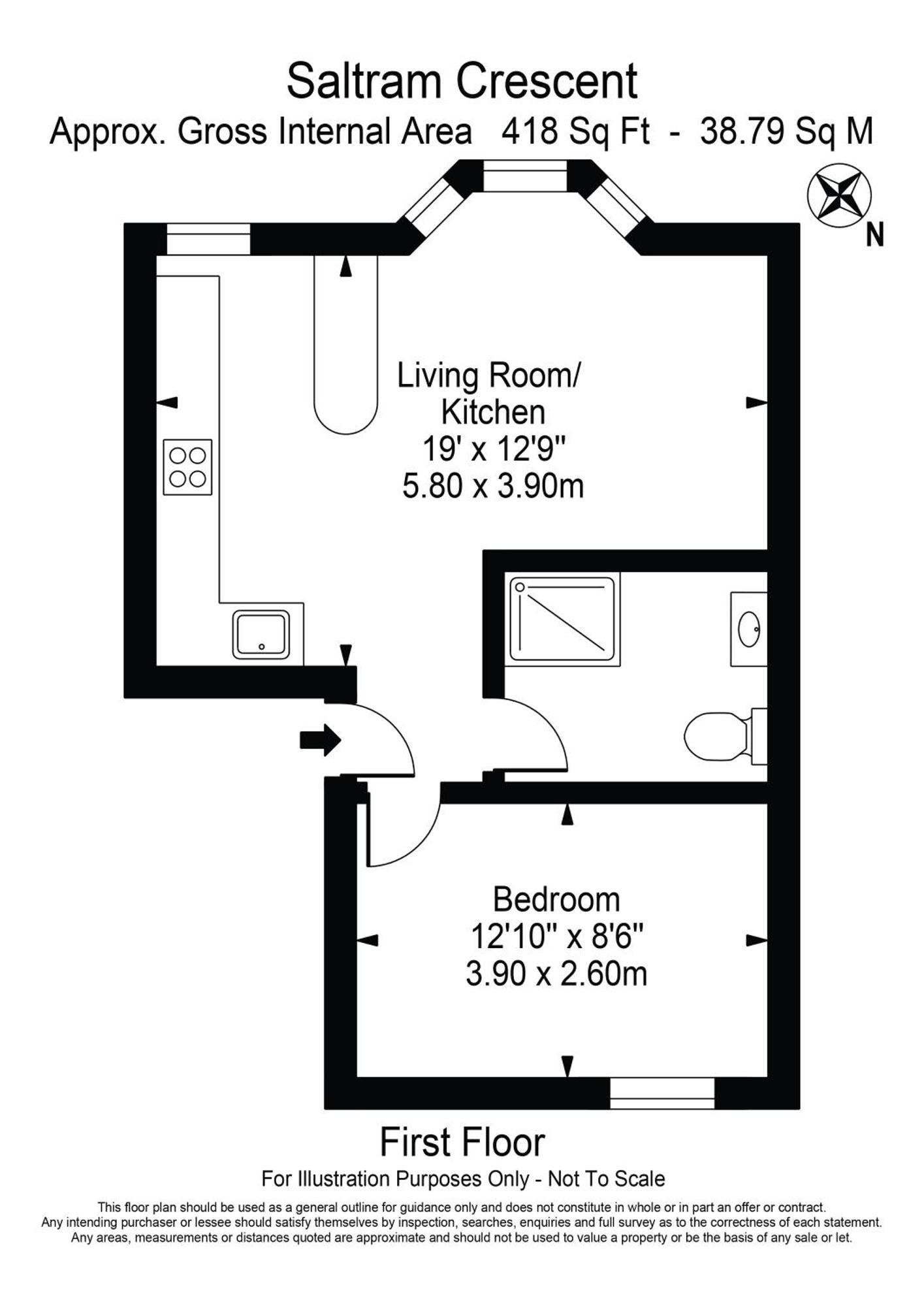 Delux Queens Park 1 Bed Sleeps 4 Ppl Second Floor