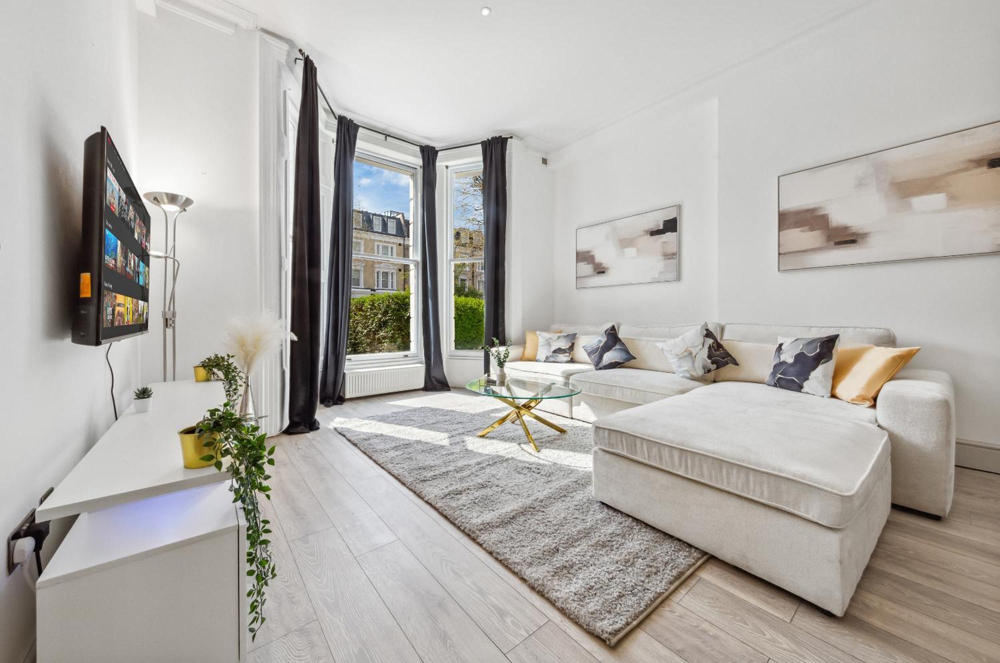 Minimalist Luxe 2br Designer Retreat In Prime Kensington For 6 Next To Station Harrods Apartment London